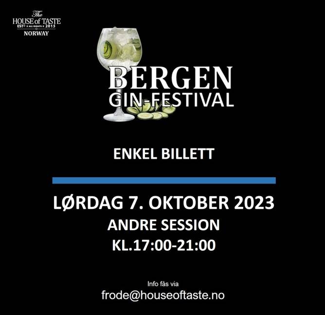 Bilde av BERGEN GIN-FESTIVAL 2023 HST LRDAG 7. OKTOBER ANDRE SESJON
